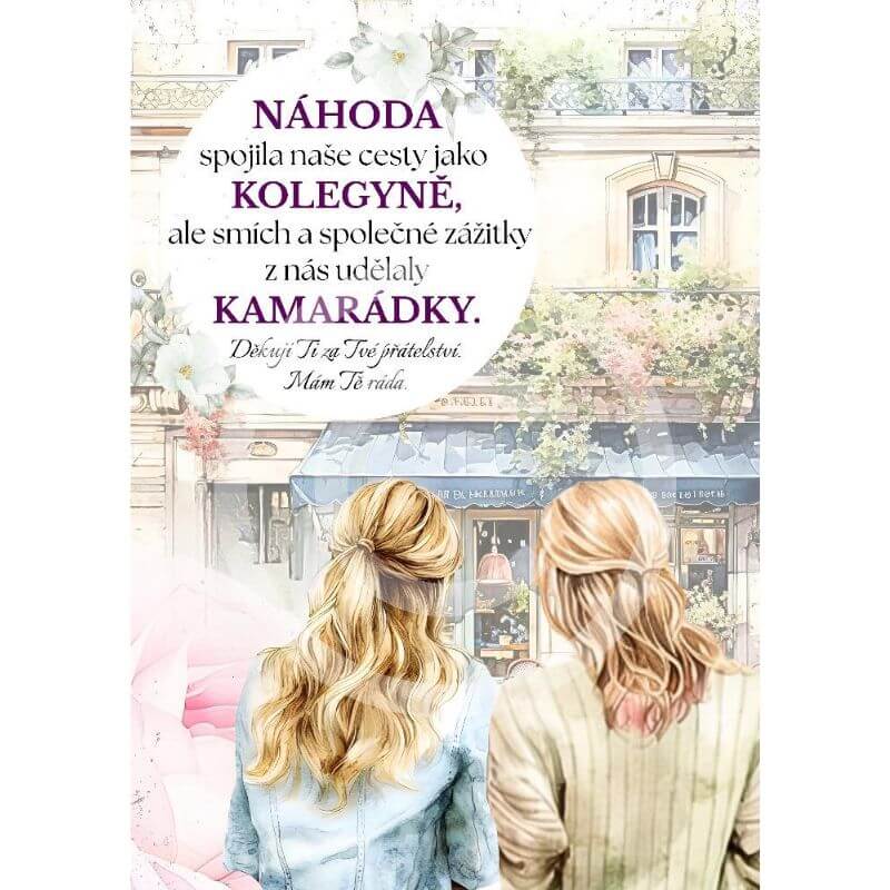 Náhoda spojila naše cesty - dřevěný obrázek