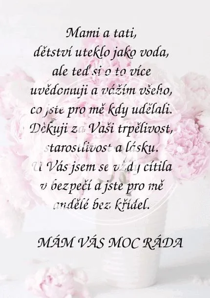 Dárek pro rodiče - dřevěný obrázek