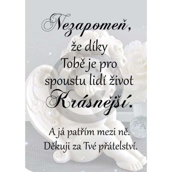 Dárek pro kamarádku - obrázek anděla