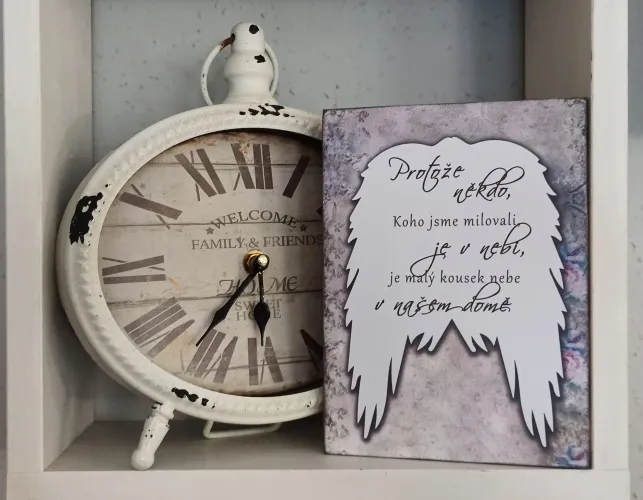 Dřevěný obrázek - ruční práce