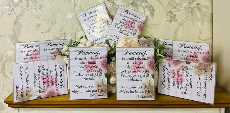 Dárek pro dceru - dřevěný obrázek