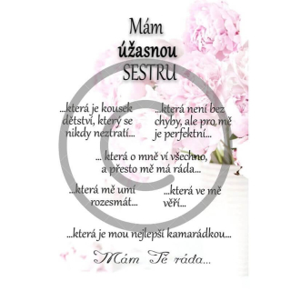 Dárek pro sestru