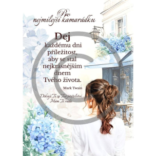 Dřevěný obrázek s citátem 