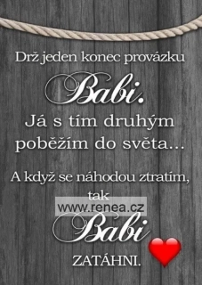 Dřevěná cedulka - Dárek pro babičku