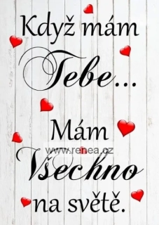 Dřevěný obrázek - dárek pro partnera, partnerku