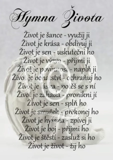 Dřevěný obrázek - Hymna života