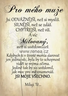 Dárek pro partnera - dřevěný obrázek 