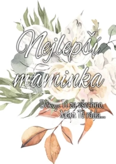 Pro maminku - dřevěný obrázek, ruční práce