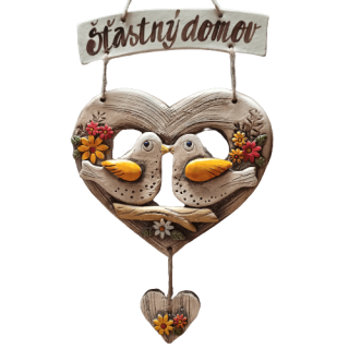 Šťastný domov - keramika s ptáčky