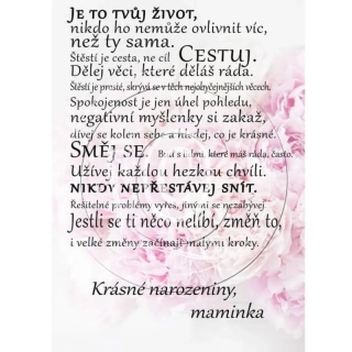 Pro dceru k narozeninám