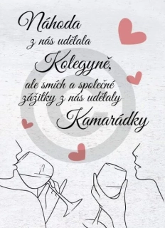 Dřevěný obrázek - Dárek pro kolegyni kamarádku