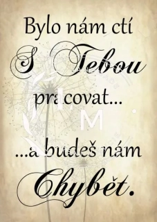 Dárek pro kolegyni na rozloučenou