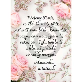 Dárek pro dceru, syna od rodičů