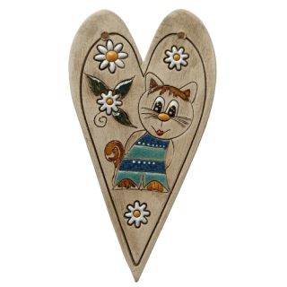 Keramické srdíčko na zavěšení č. 5, 14 cm