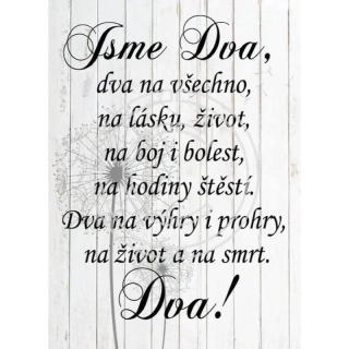 Dárek pro partnera - Jsme dva