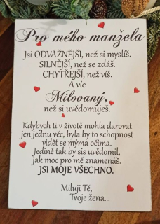 Dárek pro manžela