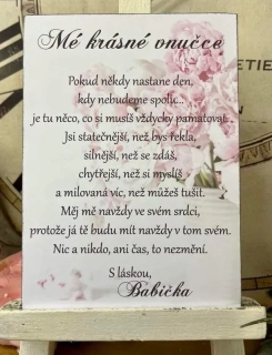 Dárek pro vnučku od babičky