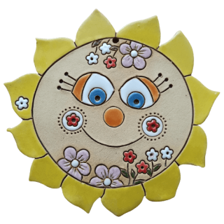 Veselé keramické sluníčko, 14 cm