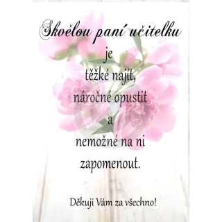 Dárek pro paní učitelku