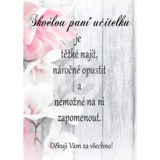 Dárek pro paní učitelku