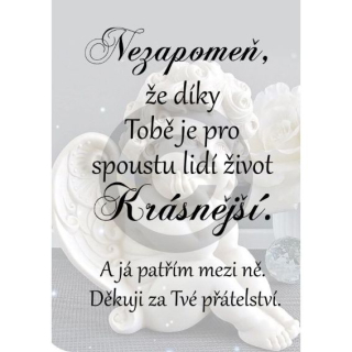 Dárek pro kamarádku - obrázek anděla