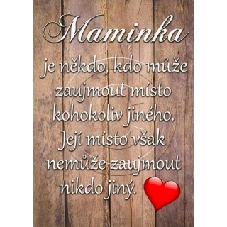 Dřevěný obrázek  - Pro maminku