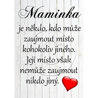 Dárek pro maminku - dřevěný obrázek