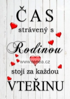 Čas strávený s rodinou - černý