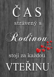 Čas strávený s rodinou - černý