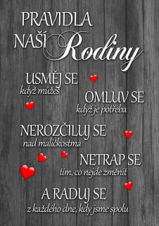 Pravidla naší rodiny - černá